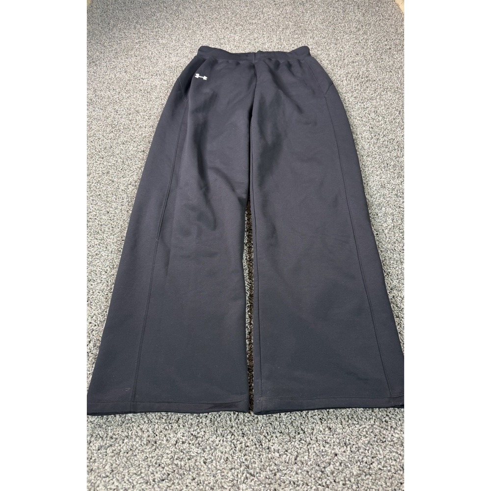 Under Armour Fleece Lined Sweatpants Men's Size Medium Black Baggy